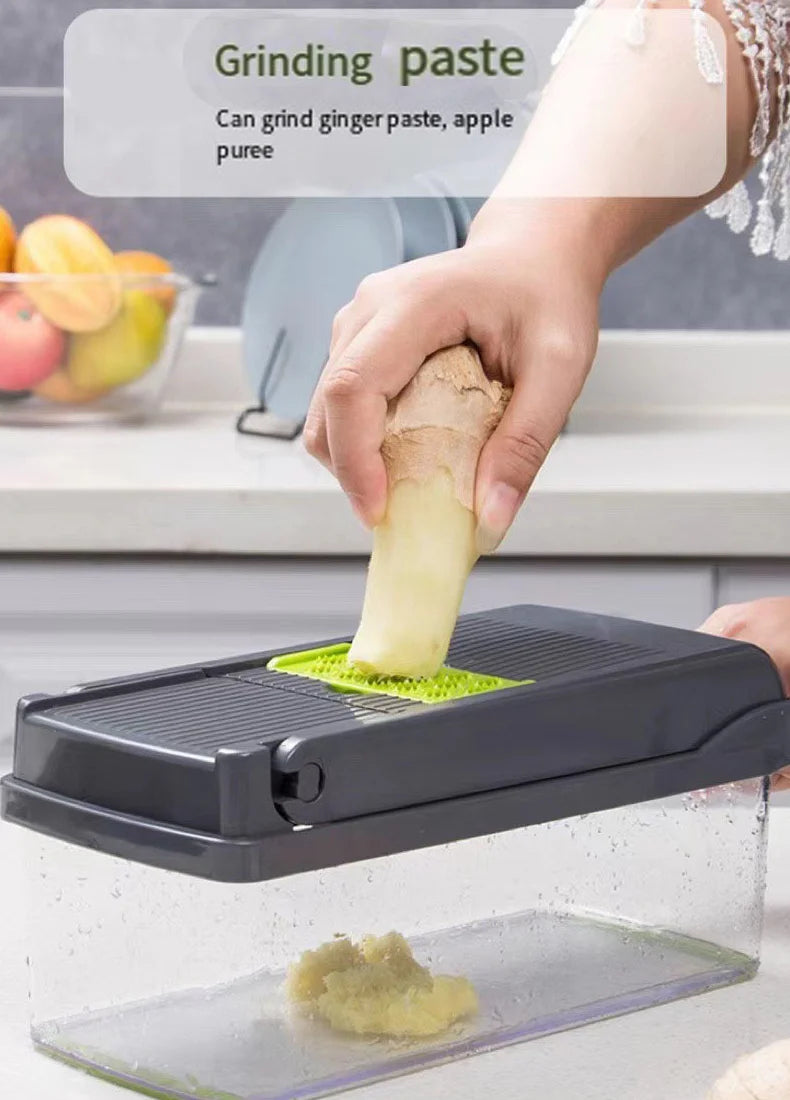 14/16-in-1 Multifunctional Vegetable Chopper & Slicer Kitchen Tool