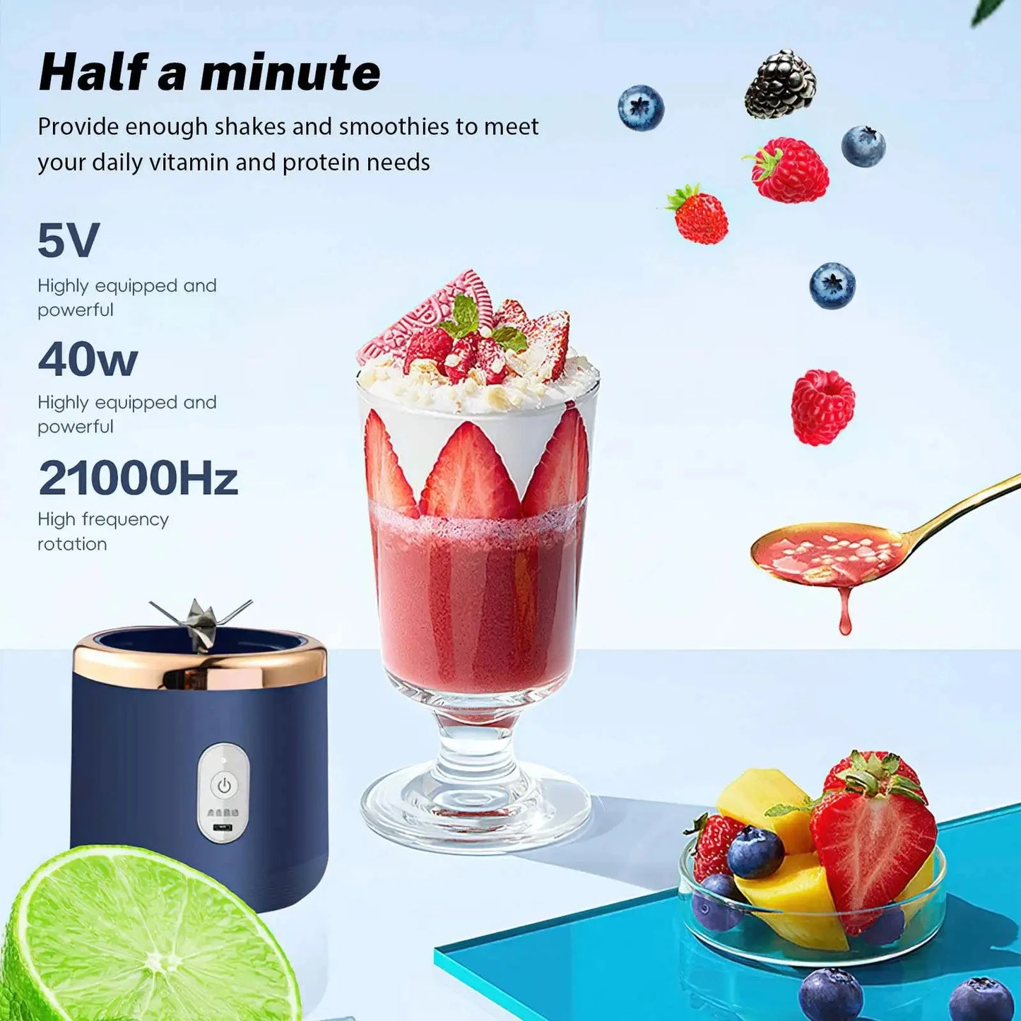 "USB Mini Fruit Juice Blender"