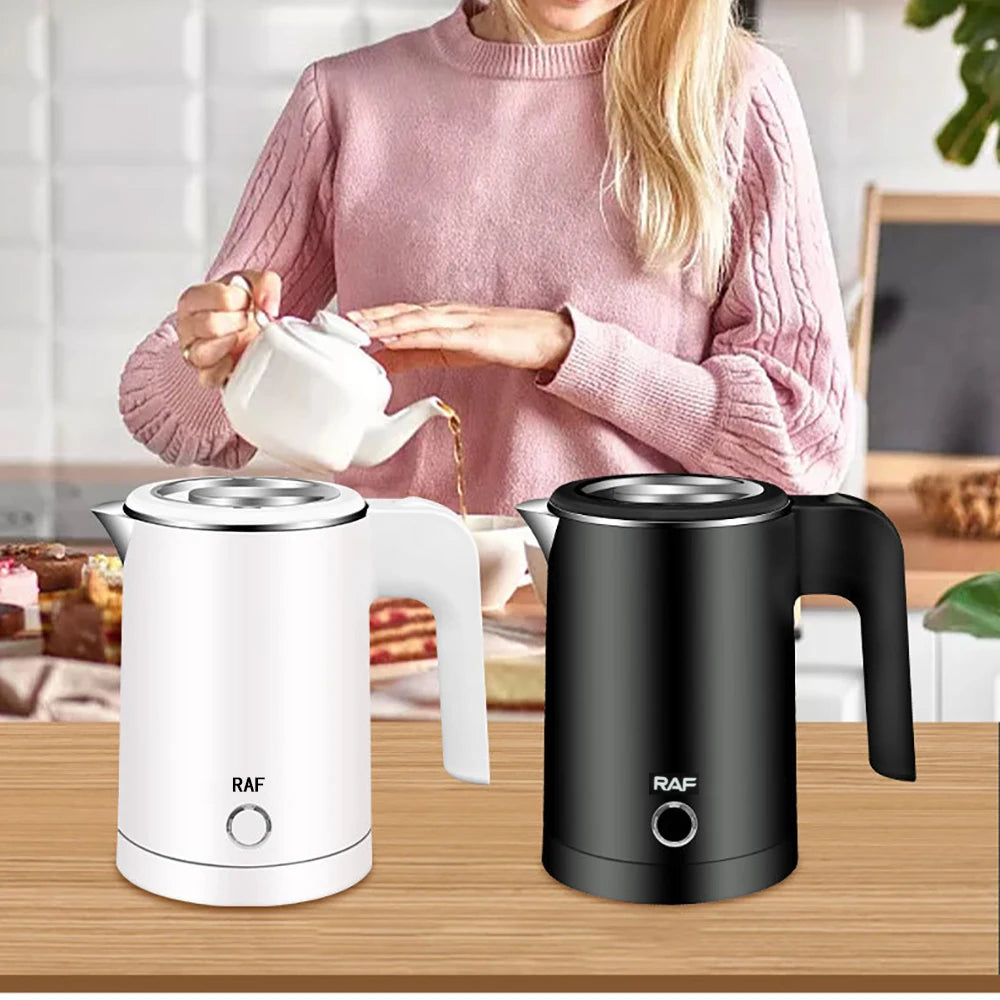 Travel Electric Kettle Tea Coffee 0.8L Stainless Steel Portable Water Boiler