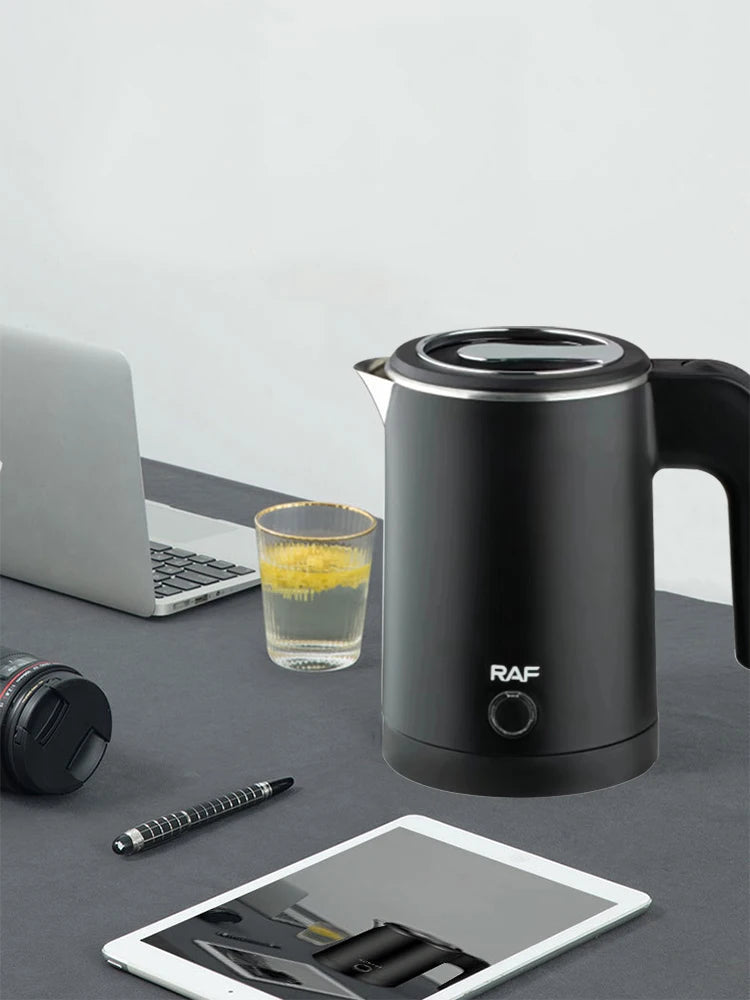 Travel Electric Kettle Tea Coffee 0.8L Stainless Steel Portable Water Boiler