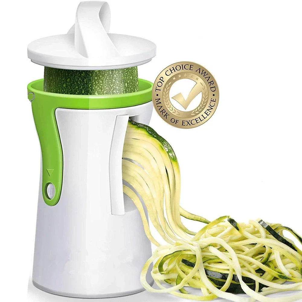 LMETJMA Heavy-Duty Spiral Vegetable Slicer – Zucchini & Pasta Noodle Maker