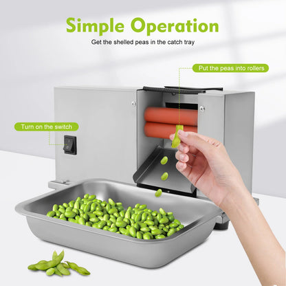 Semi-Automatic Hairy Bean Sheller – 10kg/hr Capacity