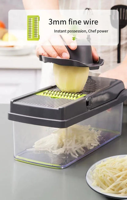 14/16-in-1 Multifunctional Vegetable Chopper & Slicer Kitchen Tool