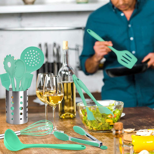Silicone Cookware Set – Spatula, Pasta, Kitchen Gadgets